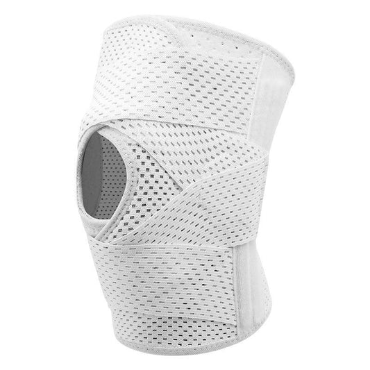OLLAS Knee Brace for Protect, Compression Knee Support with Air Mesh Fabric, Adjustable Knee Wrap with Side Stabilizers, Ultra-Soft Bandage for Sports, Running
